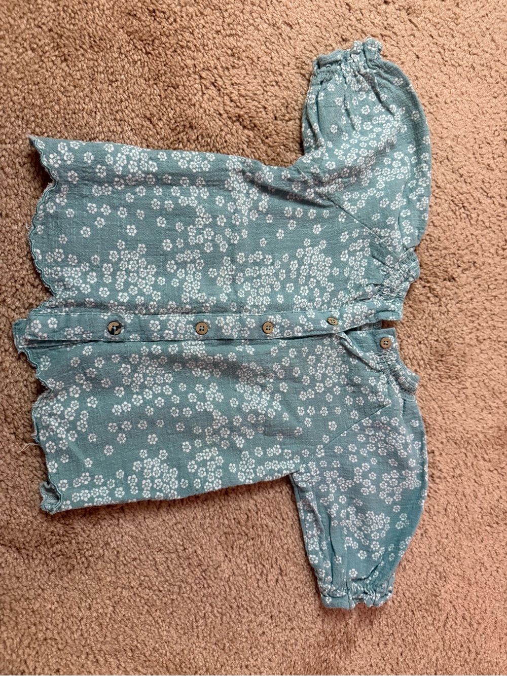 Jessica Simpson Teal Floral Blouse